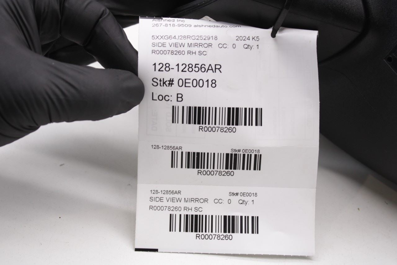 21-24 Kia K5 GT-Line 1.6L Passenger Right Side Rear View Mirror 87620-L3080 OEM - Alshned Auto Parts