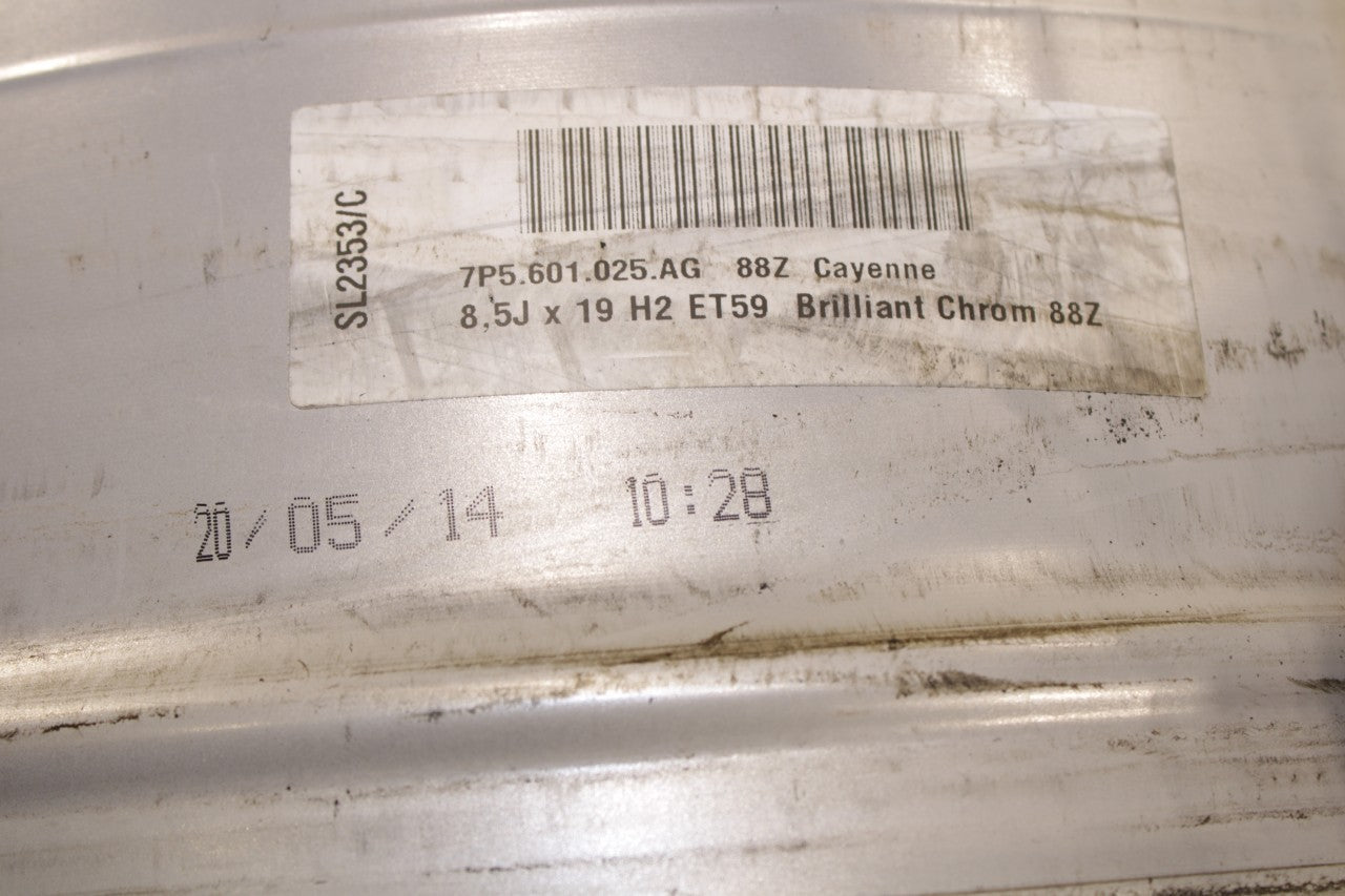 2012-2018 Porsche Cayenne Platinum Alloy Wheel R19x8.5 5 Double Spoke *ReaD* - Alshned Auto Parts
