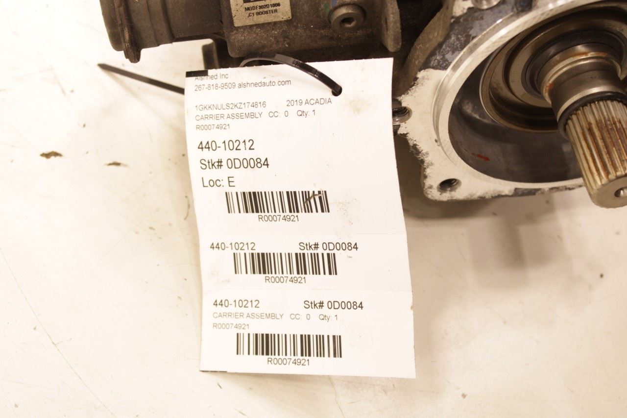 2019 GMC Acadia SLT-1 3.6L AWD Rear Differential 3.16 ratio 104K w/o Eectric - Alshned Auto Parts