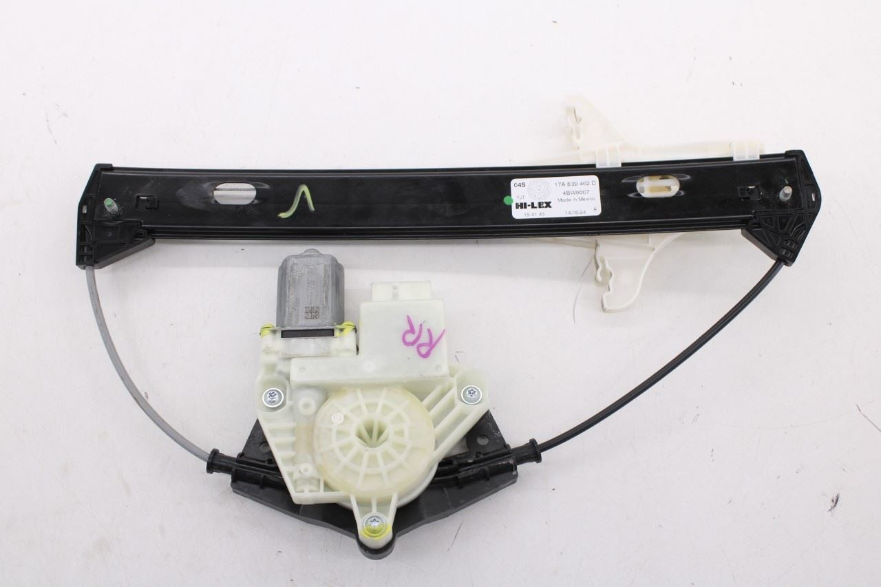 2019-2026 Volkswagen Jetta SE Rear Right Side Door Window Regulator w/ Motor0