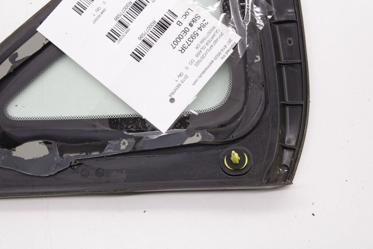 2013-19 Nissan Sentra SL Rear Right Side Quarter Window Glass 83300-3SG0A *ReaD* - Alshned Auto Parts