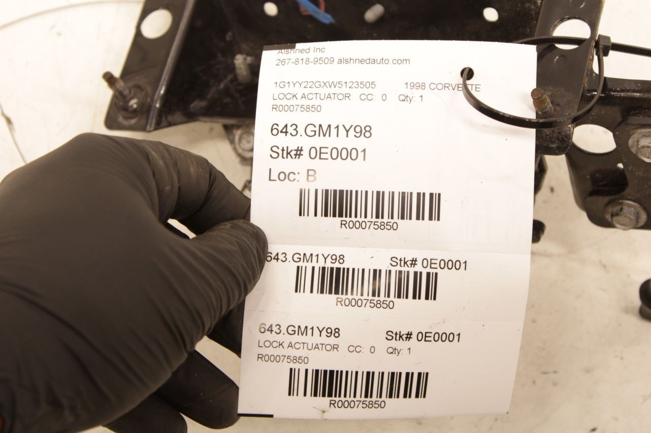 1997-2004 Chevrolet Corvette Rear Right Passenger Side Trunk Lock Latch Actuator - Alshned Auto Parts