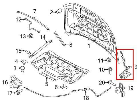 2018-24 Ford Expedition MAX XLT Front Right and Left Driver Side Hood Hinge Set - Alshned Auto Parts