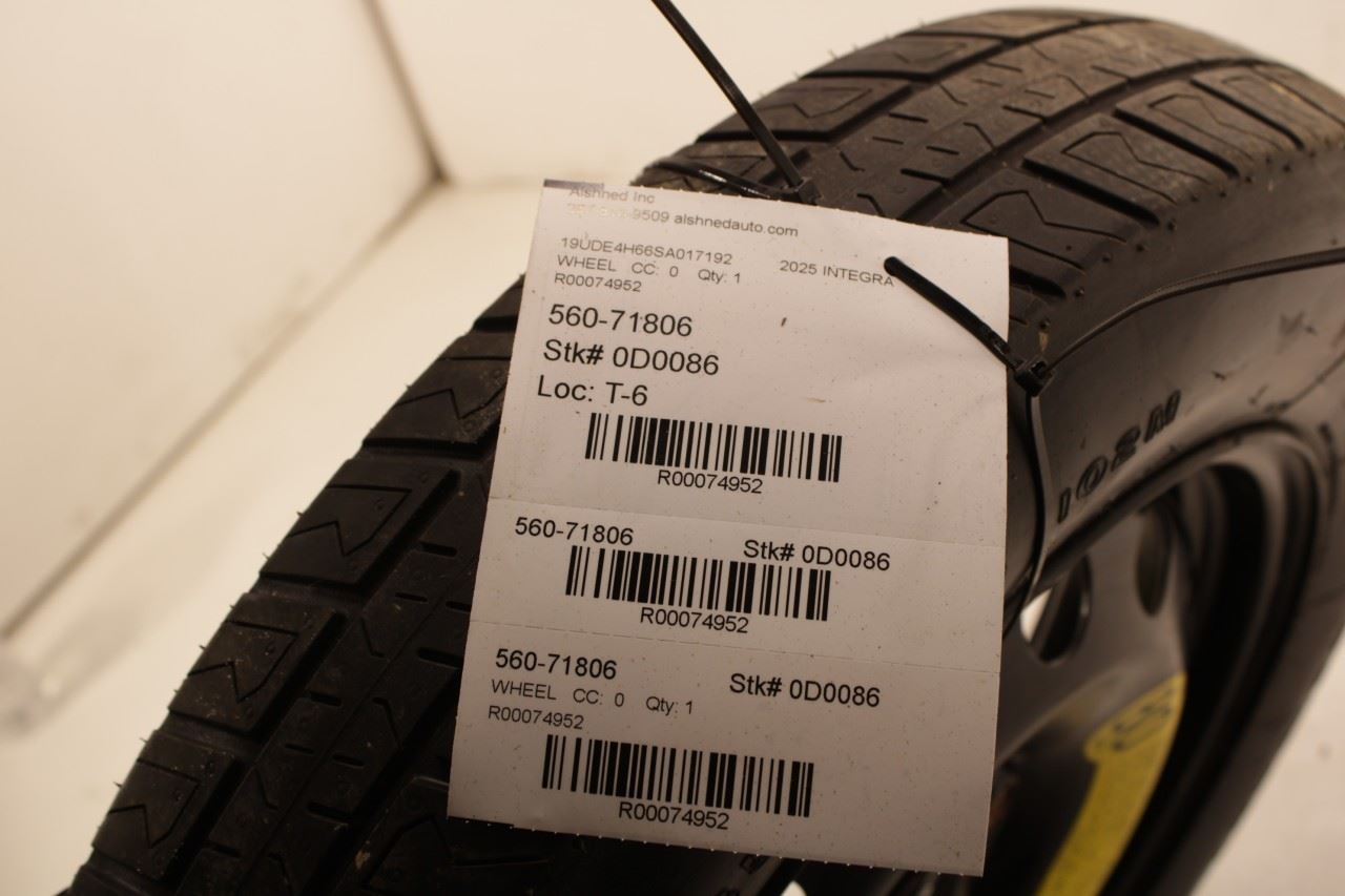 2025 Acura Integra A-Spec Spare Wheel Tire Firestone T135/90R16 102M R74952 - Alshned Auto Parts