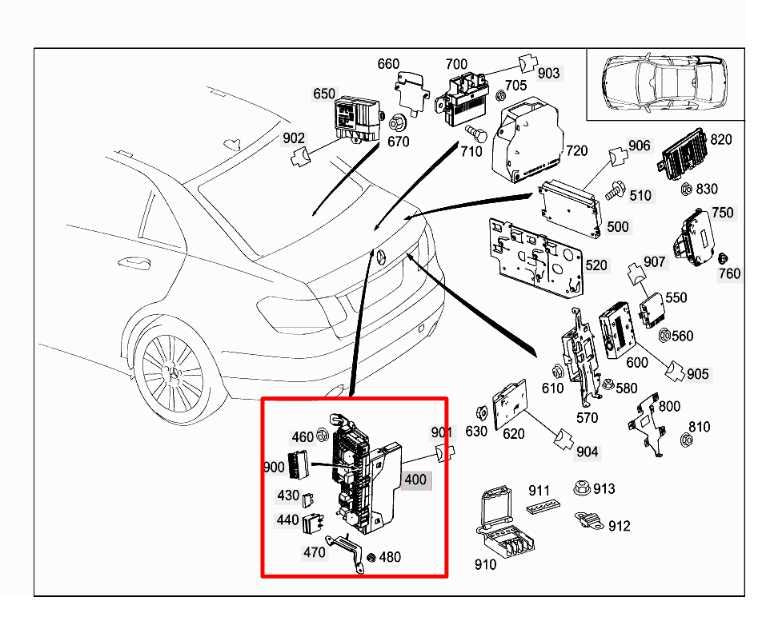 2010-16 Mercedes-Benz E350 Luxury 3.5L Rear Trunk SAM Fuse Relay Junction Block1