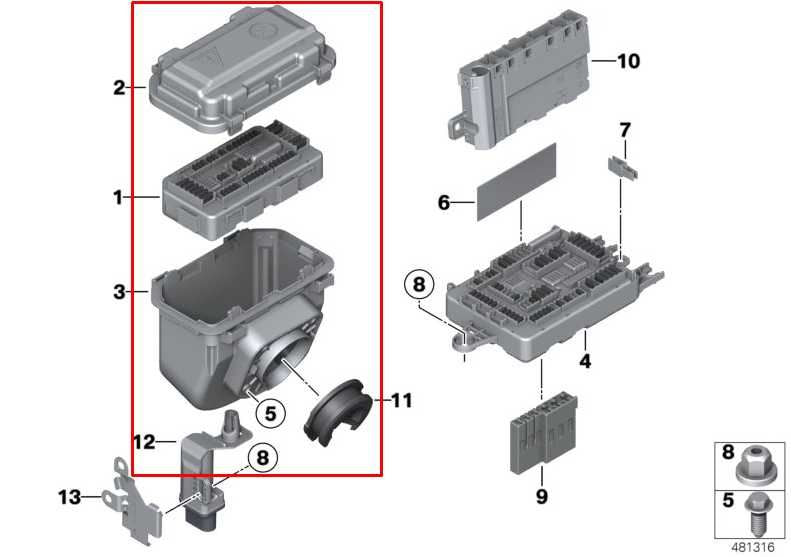 17-20 BMW 430i xDrive 2.0L Front Engine Power Distribution Module Fuse Relay Box1