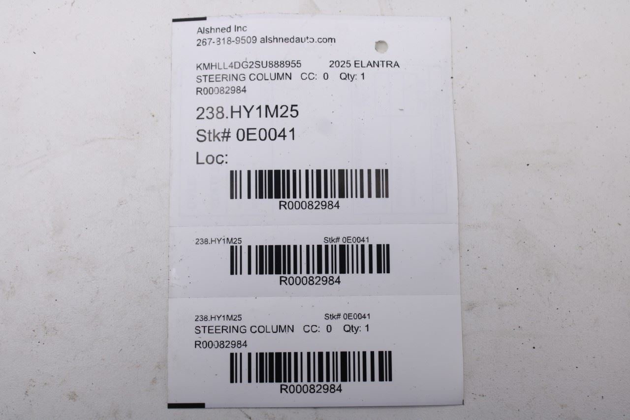 2021-2026 Hyundai Elantra SE 2.0L FWD Steering Column Assembly 56390-AA030 OEM13