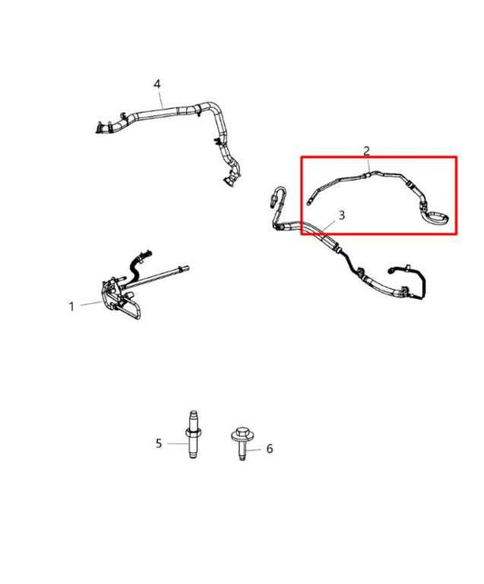 11-20 Dodge Grand Caravan GT 3.6L FWD Power Steering Lower Return Line Hose Tube - Alshned Auto Parts