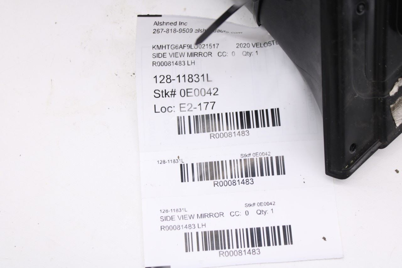 2019-21 Hyundai Veloster 2.0L Driver Left Side Rear View Mirror 87610-J3360 OEM10
