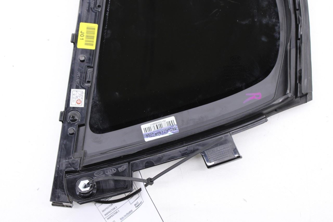 2018-23 KIA Stinger GT2 AWD Rear Right Side Door Window Fixed Vent Glass *ReaD* - Alshned Auto Parts