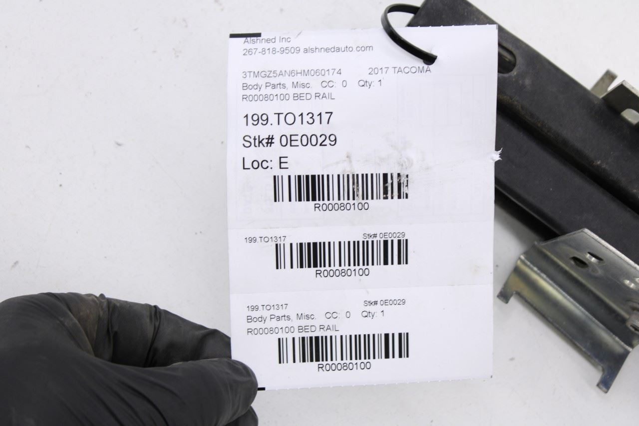 2016-2023 Toyota Tacoma Limited Rear Truck Bed Rail w/ Tie Down Hook Bracket Set - Alshned Auto Parts