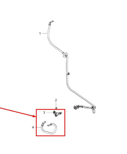 2014-2016 Dodge Durango SXT 3.6L Negative Battery Cable Wire Harness with Sensor - Alshned Auto Parts