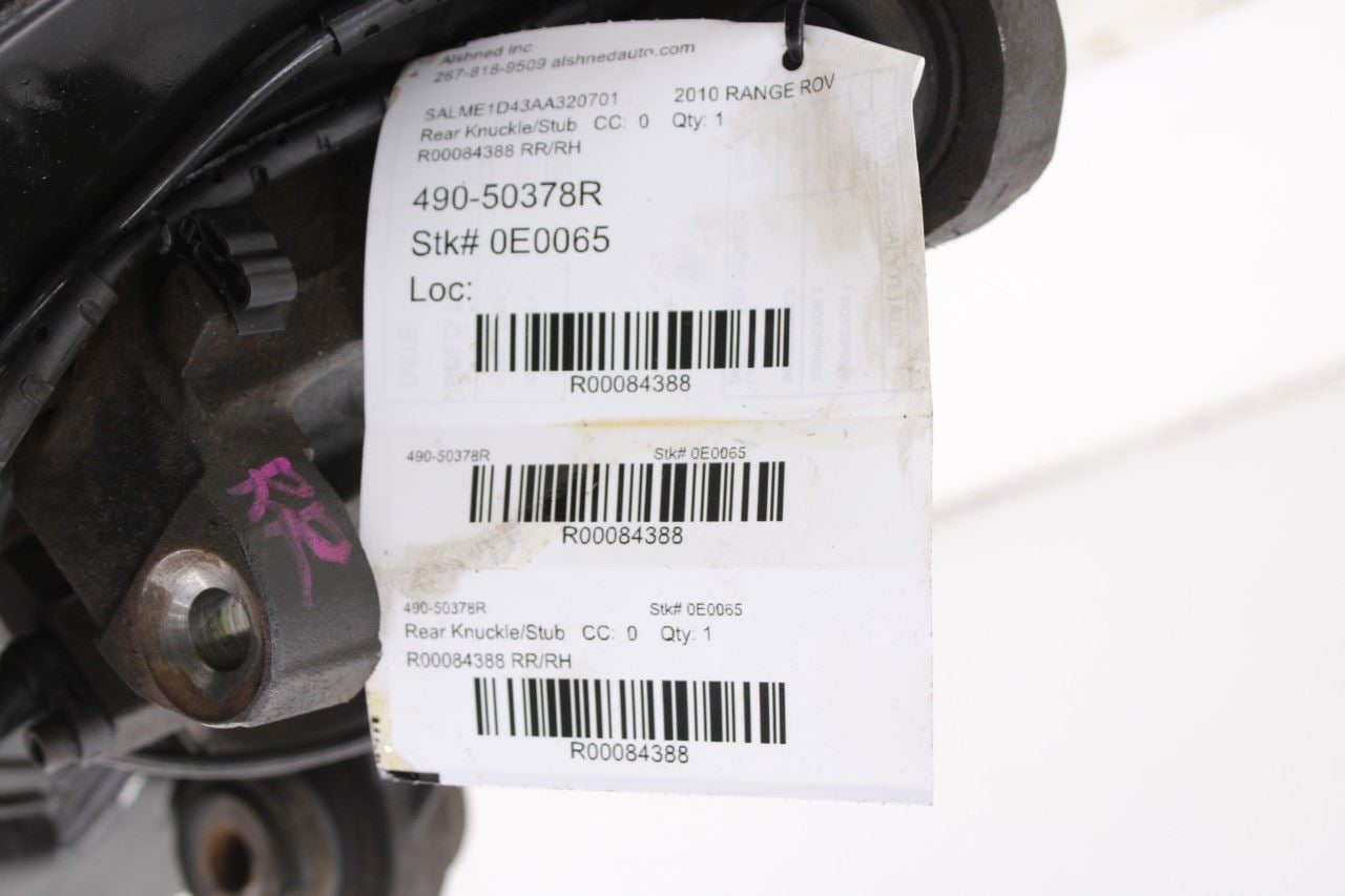2010-12 Land Rover Range Rover HSE 5.0L 4WD Rear Right Side Spindle Knuckle Hub - Alshned Auto Parts