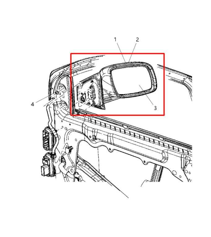 2009-19 Dodge Journey SXT 3.5L Passenger Right Side Rear View Mirror 1CE341RHAD - Alshned Auto Parts