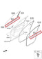 20-26 Hyundai Palisade Limited AWD Front Left Door Molding Belt Weatherstrip Set1