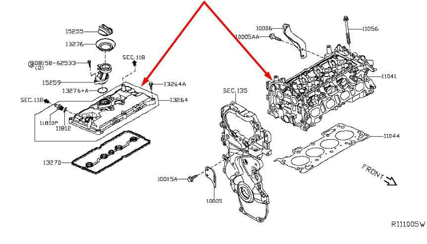 2014-2019 Nissan Sentra SV 1.8L DOHC Engine Cylinder Head Assy 11040-3RC1B OEM1