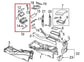 06-09 Mercedes-Benz CLK 350 Front Center Console Ashtray Housing Trim 2096800550 - Alshned Auto Parts