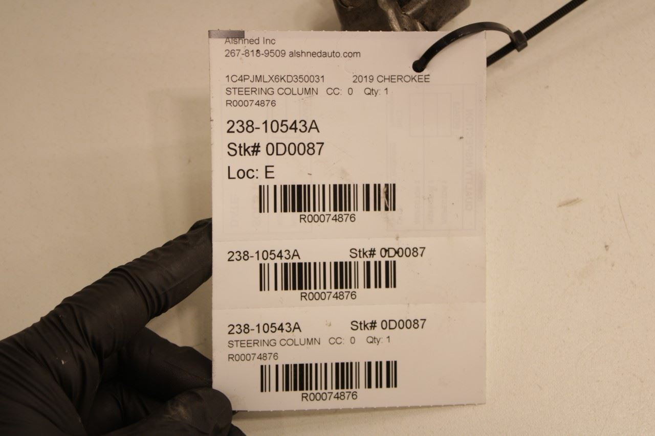 2019-23 Jeep Cherokee Latitude 3.2L 4WD Steering Column Assembly 68367407AB OEM - Alshned Auto Parts