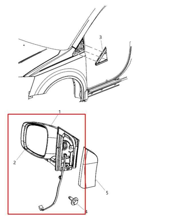 08-20 Dodge Grand Caravan SXT 3.6L Driver Left Side Rear View Mirror 1AB731XRAM1