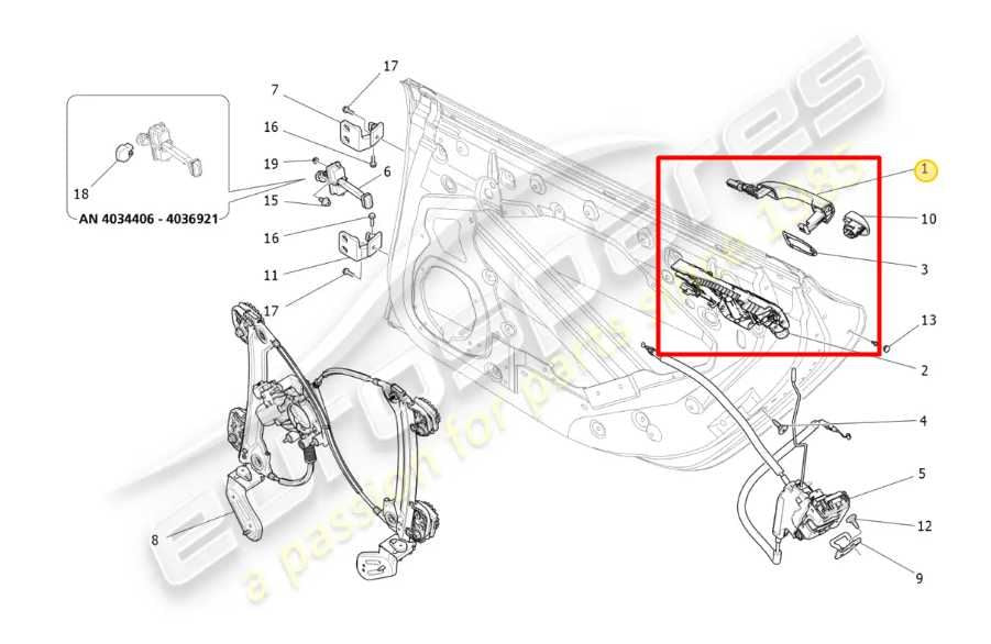 2014-21 Maserati Ghibli S Q4 3.0L AWD Rear Driver Left Side Door Exterior Handle - Alshned Auto Parts