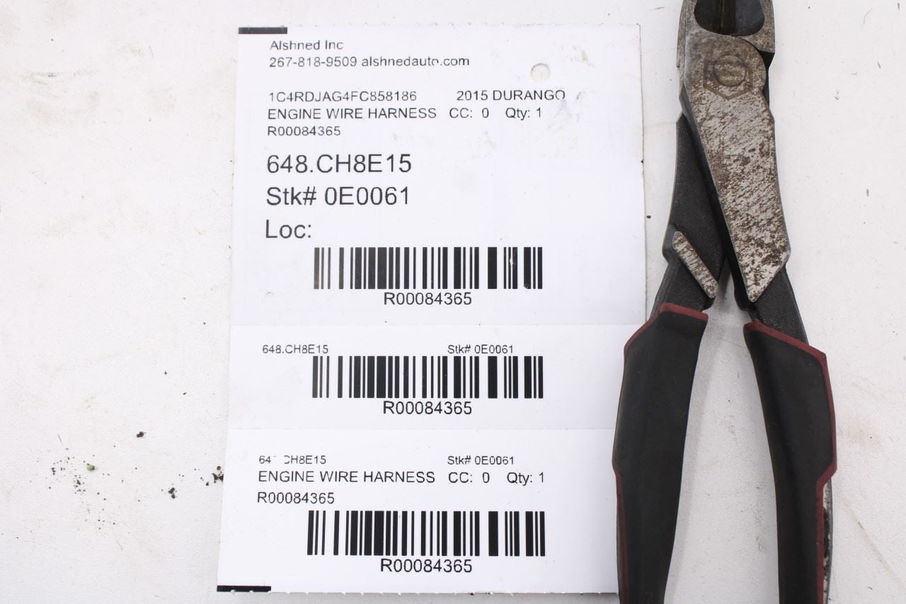 2015 Dodge Durango SXT 3.6L AWD Engine Wire Wiring Harness 68230365AC OEM11