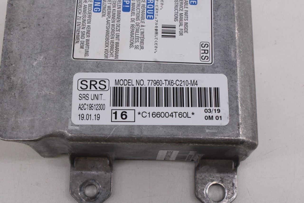 2019-2022 Acura ILX Technology A-Spec Air Bag SRS Restraints Computer Control Module 77960-TX6-C210-M4 OEM
