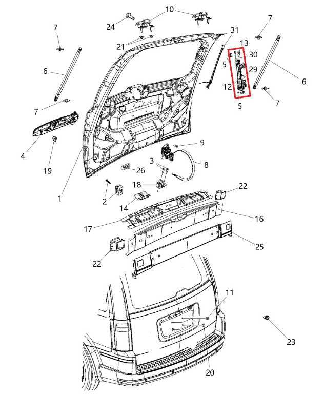 14-20 Dodge Grand Caravan GT Rear Liftgate Power Lift Motor and Gear 68195936AC1