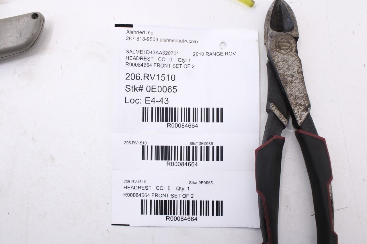 10-12 Land Rover Range Rover HSE 4WD Front Right and Left Side Seat Headrest Set - Alshned Auto Parts