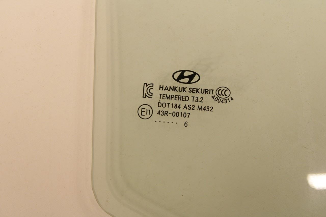 2011-2017 Hyundai Veloster Turbo Rear Right Door Window Glass 83421-2V000 OEM - Alshned Auto Parts