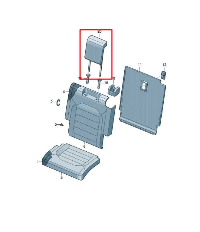18-23 Volkswagen Atlas S 3.6L Rear Right and Left Side 3rd Row Seat Headrest Set - Alshned Auto Parts