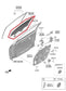 2021-26 Hyundai Elantra SE Front Right Door Window Movable Glass 82420-AA020 OEM1