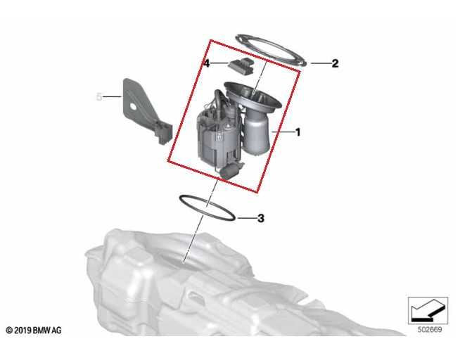 23-25 BMW 430i Gran Coupe xDrive 2.0L In Tank Fuel Pump Assembly 16117473444 OEM - Alshned Auto Parts