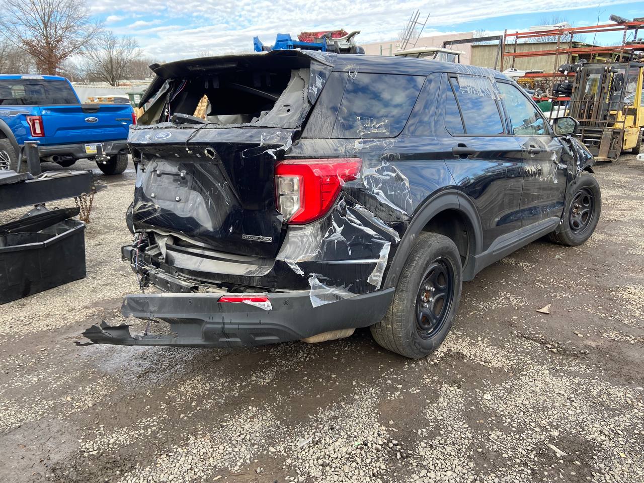 Donor vehicle 2020 Ford Explorer Police Interceptor Utility Black - Alshned Auto Parts