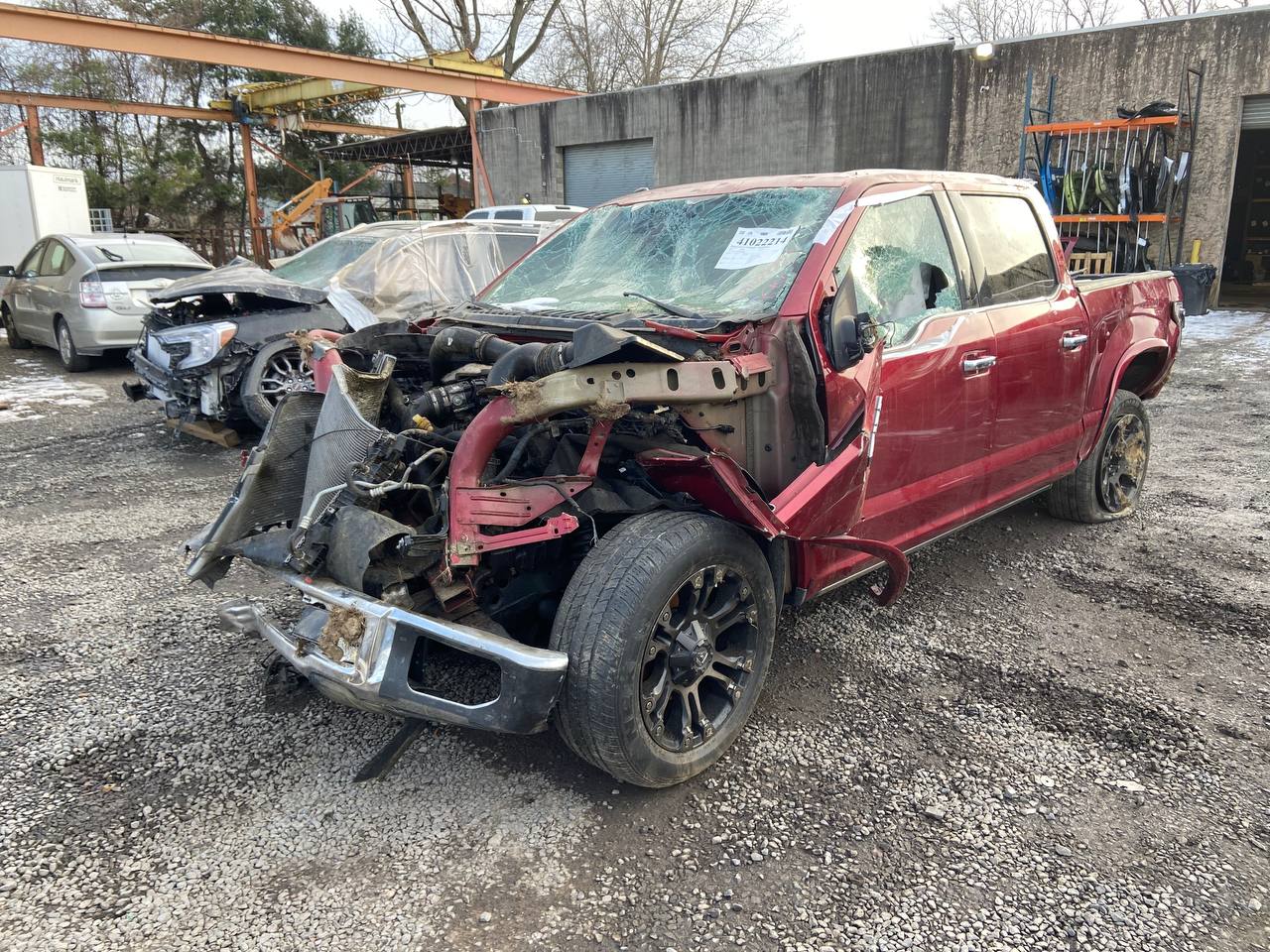 Donor vehicle 2015 Ford F-150 Platinum Red - Alshned Auto Parts