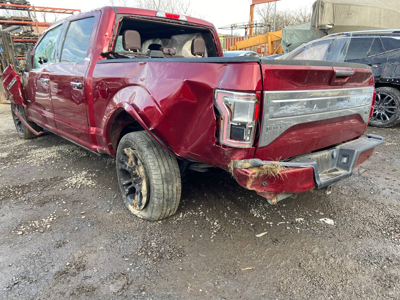 Donor vehicle 2015 Ford F-150 Platinum Red - Alshned Auto Parts