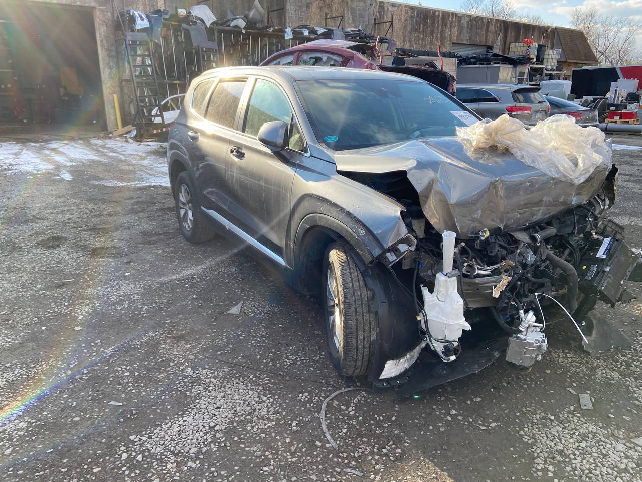 Donor vehicle 2019 Hyundai Santa Fe Se Gray - Alshned Auto Parts