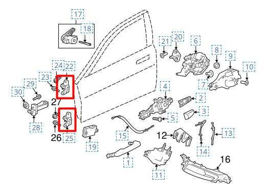 17-20 Jaguar XE R-Dynamic S Front RH Side Door Hinge Upper and Lower T4A2512 OEM - Alshned Auto Parts