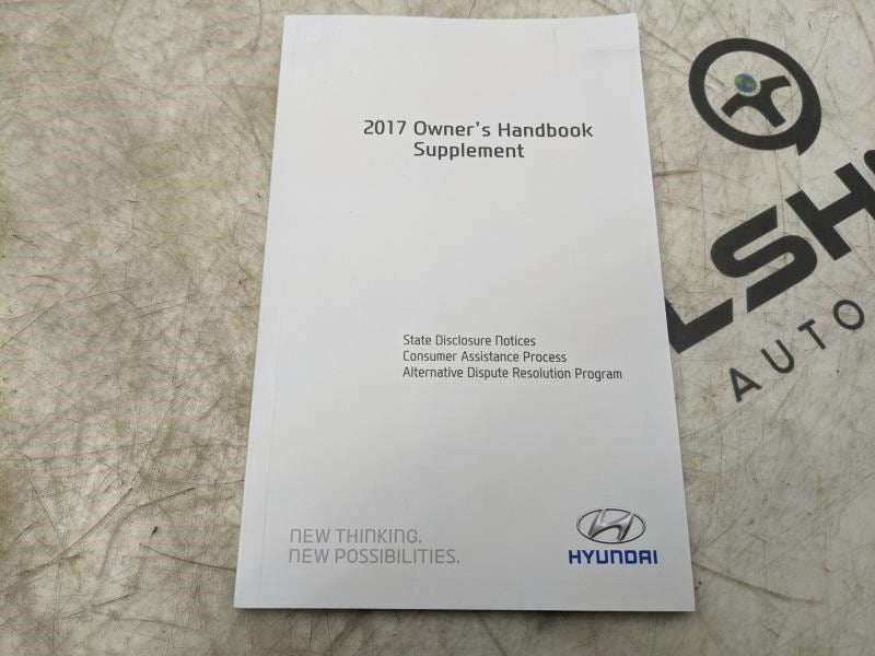 2017 Hyundai Elantra Owners Manual set HF30-EU6NK OEM - Alshned Auto Parts