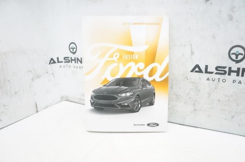 2018 Ford Fusion Owners Manual set JE5J-19A321-AB OEM - Alshned Auto Parts