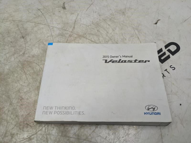 2015 Hyundai Veloster Owners Manual only F2V0-EU45A OEM - Alshned Auto Parts