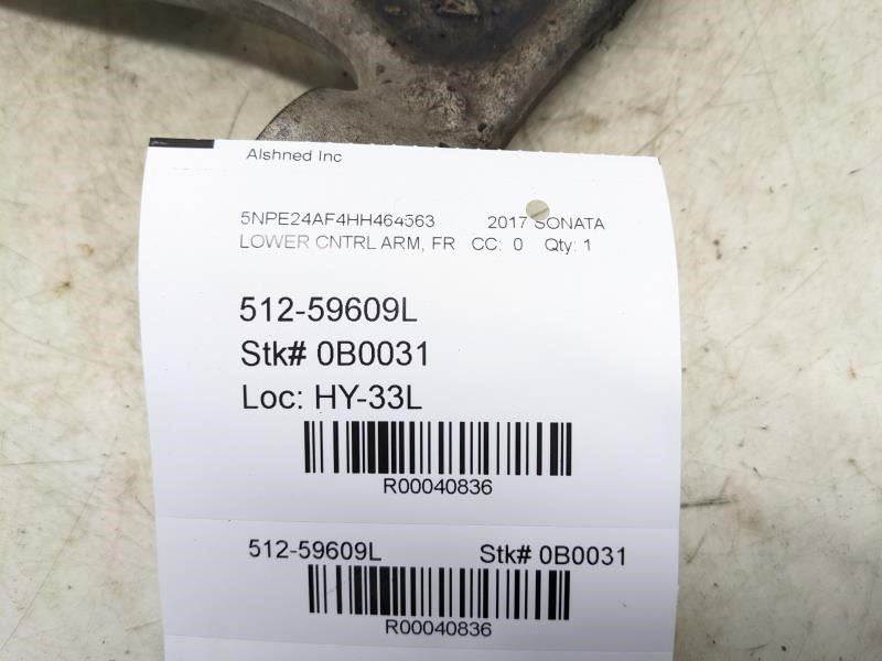 2016-2019 Hyundai Sonata Front Left Suspension Lower Control Arm 54500-E6100 OEM - Alshned Auto Parts