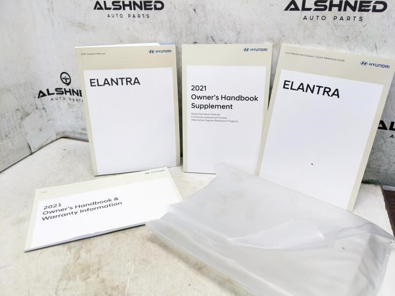 2021 Hyundai Elantra Owners Manual set with Case M0BO-EU12D OEM - Alshned Auto Parts