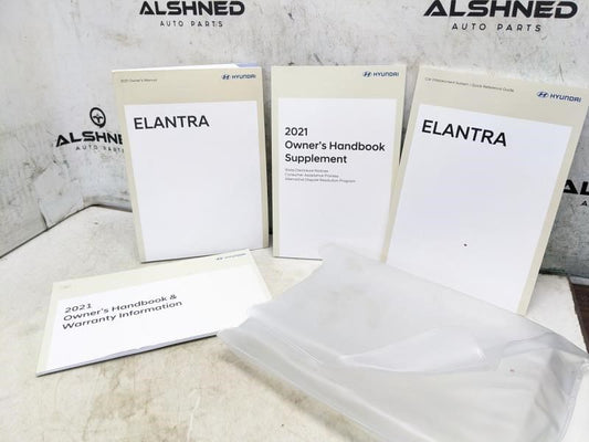2021 Hyundai Elantra Owners Manual set with Case M0BO-EU12D OEM - Alshned Auto Parts