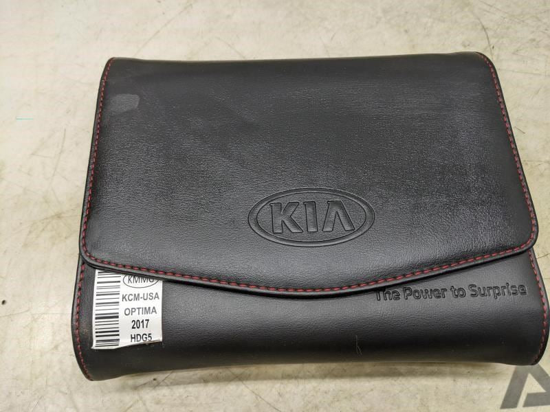 2017 Kia Optima Owners Manual set with Case HDG5-EU74F OEM - Alshned Auto Parts