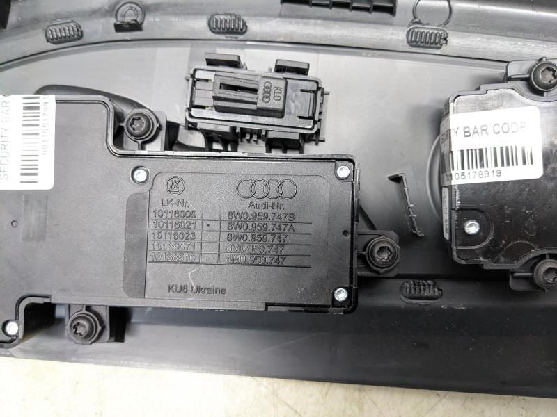 2018-2022 Audi S5 Front Left Power Seat Switch & Cover 8W0-959-747-B OEM - Alshned Auto Parts