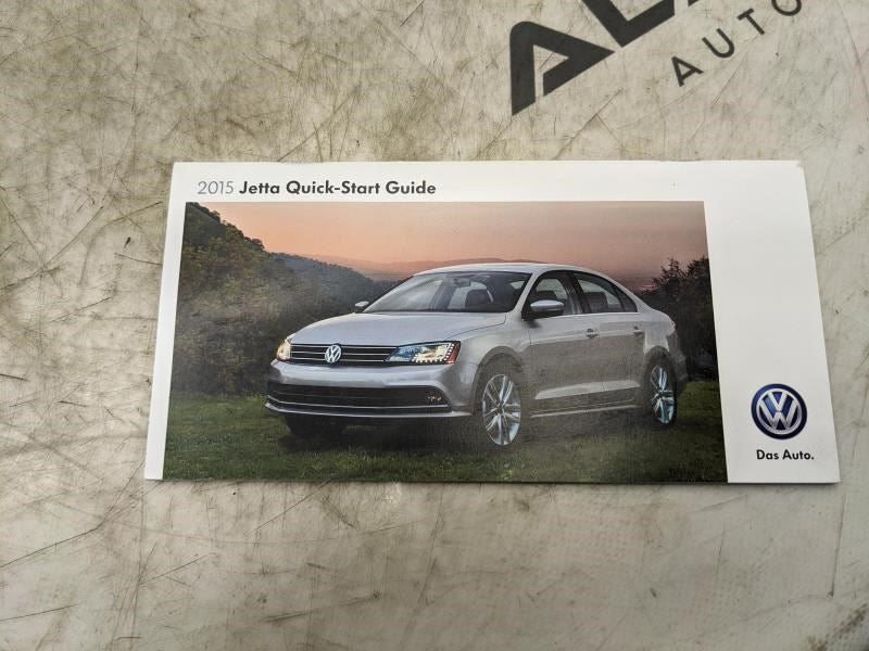 2015 Volkswagen Jetta U.S. Edition Owners Manual Set with Case 1525U1JT623 OEM - Alshned Auto Parts