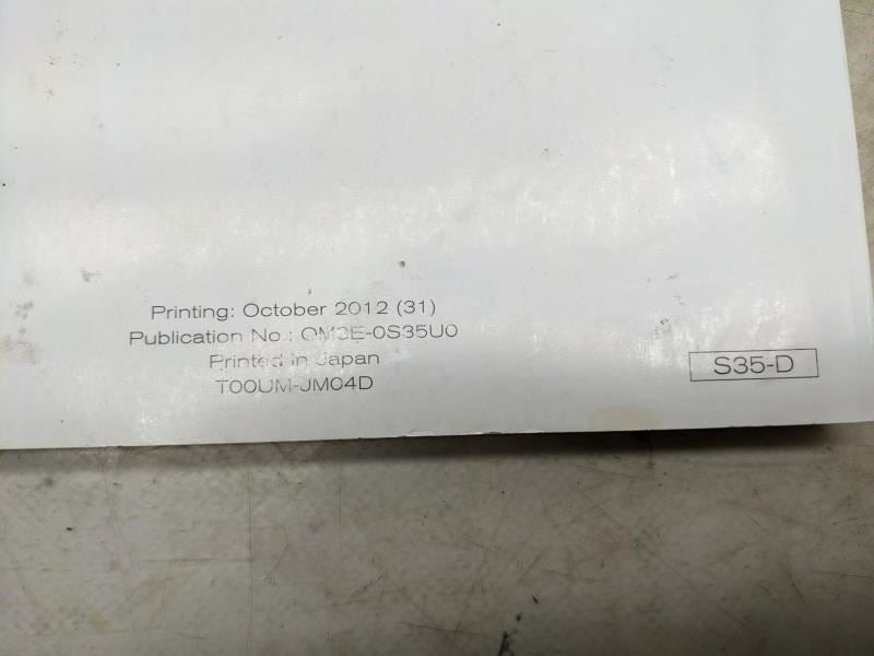 2013 Nissan Rogue Owners Manual set with Case OM3E-0S35U0 T00UM-JM04D OEM - Alshned Auto Parts