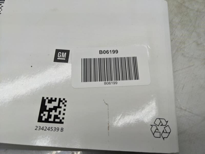 2016 Chevrolet Malibu Owners Manual Only 23424539B OEM - Alshned Auto Parts
