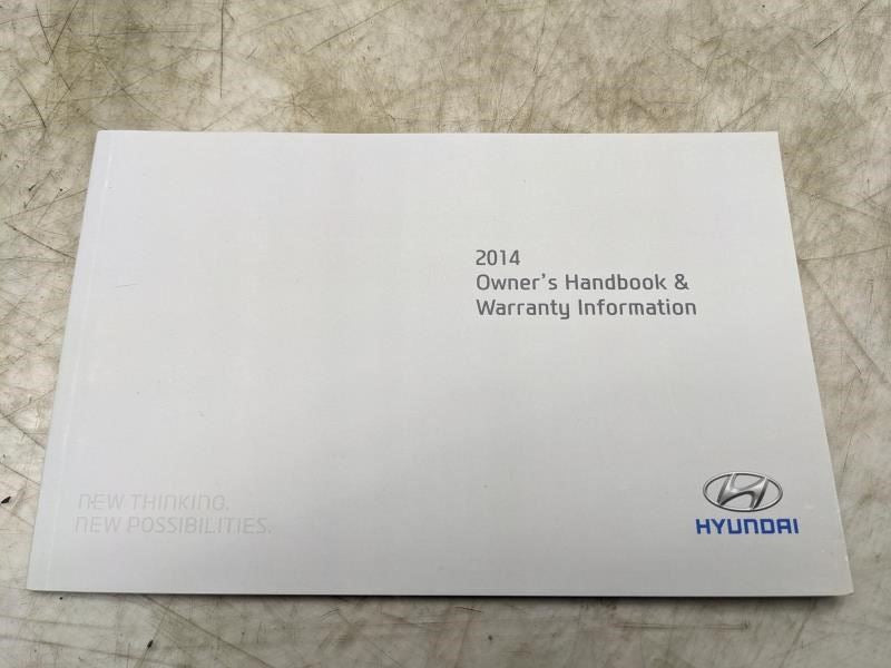2014 Hyundai Accent Owners Manual set E1R0-EU45H OEM - Alshned Auto Parts
