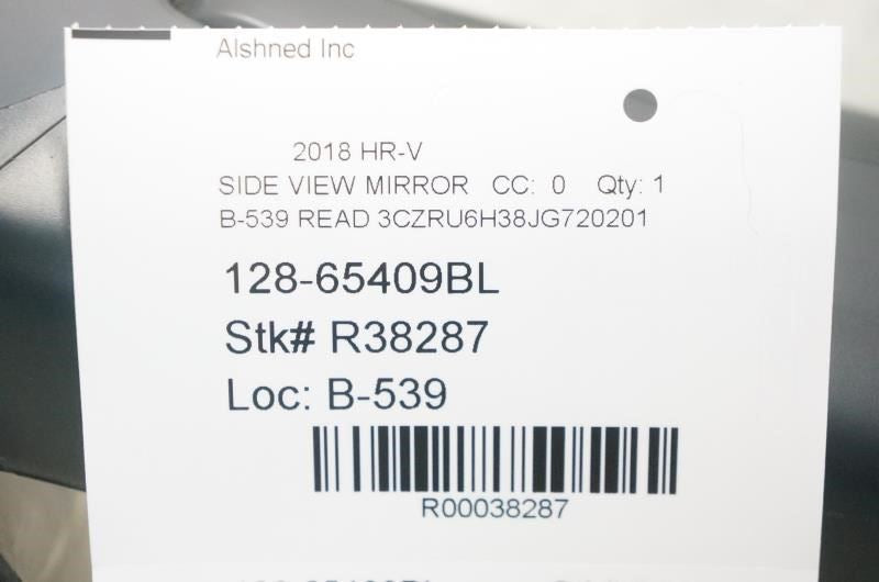 2018 Honda HR-V Left Driver Outside Rearview Mirror 76258-T7W-A72 OEM *ReaD* - Alshned Auto Parts